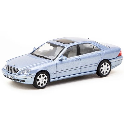 S-Class Horizon Blue Metallic "Global64" Series 1/64 Diecast Model by Tarmac Works T64G-072-BL