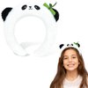 GAFATORY Panda Headbands for Girls Fluffy Animal Ears Headband Adult Cute Headbands for women Washing Face Panda Costume Accessories for Theme Party Halloween Christmas Cosplay
