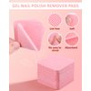 MORGLES 300pcs Lint Free Nail Wipes with Nail Polish Remover Kit, Pink Nail Clips with 2PCS Nail Files and Buffers, Rose Cuticle Oil, Cuticle Trimmer, Cuticle Pusher