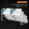 MaxGear Acrylic Business Card Holder for Desk Multiple Business Card Holders, Business Card Stand Business Card Display Holder, Clear Plastic Business Card Holder Display Office, 8 Pocket