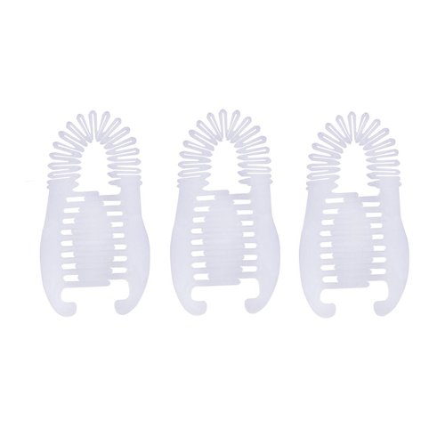Fodattm 3PCS Women Stretch Flexible Hair Combs Tooth Headband Interlocking Banana Clip Clincher Two Sides Hair Comb Elongated Ponytail Holder Hair Styling Tool (Clear)