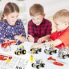 BESTYMXY Stem Building Toys, Metal Construction Vehicles & Helicopter Model kit 6 Models, 272 PCS Erector Sets for Boys Age 8-12, Learning Toy Metal Models