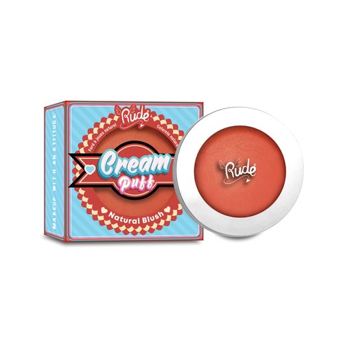 Cream Puff Natural Blush - Fruit Tart by Rude Cosmetics for Women - 0.21 oz Blush