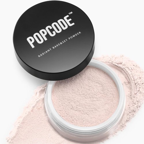 Popcode Glow Soft Focus Setting Powder, Smooths Pores &amp; Lines, Silky Powder for Creating Without ...