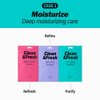 EUNYUL [PACK OF 10] Clean & Fresh Sheet Mask 22 ml / 0.74 fl.oz. 10 types Korean Sheet Mask Bundle Pack For All Skin Type Face Mask Pack