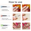 10 Pcs Nail Art Sculpture Pen Dual Tipped Silicone Nail Tools Nail Art Acrylic Pen Silicone Brushes for Resin Nail Art Tools for Design Nail Foil Carving Drawing Effect Shaping Drawing