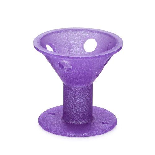 Spoolies Original Hair Curlers, Heatless Silicone Rollers with Mesh Bag Gift for Natural Hair, Hair Extension plus Wigs, Made in USA, 15 Jumbo Size (Purple Galaxy)