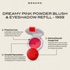 Besame Cosmetics Dreamy Pink Blush Refill, Pink Pressed Powder Blush
