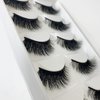 Real Mink Lashes Pack Natural Fluffy Wispy Dramatic 3D Mink Eyelashes Set 5 Pairs （A19）