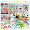 720 Pieces Pipe Cleaners Flower Set, 700 Flower Corlor Chenille Stems Whith 20 Pcs Flower Stems, Craft Supplies Bulk for DIY Art and Craft Projects Creative Gift Wrapping Party Decorations(Flower)