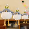 CURVETDA Cute Bird Stuffed Animal Plush Doll Toys,Adorable Companions, Soft Plushie Birthday Gifts for Kids Girls Boys (Grey,13 inch)
