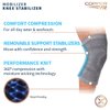 Copper Fit Mobilizer Knee Sleeve – ProSeries with Removable Side Stabilizers Knee Support for Advanced Recovery – Mobility, Knee Pain, Swelling, Inflammation, Circulation, Arthritis, Tendonitis (L/XL)