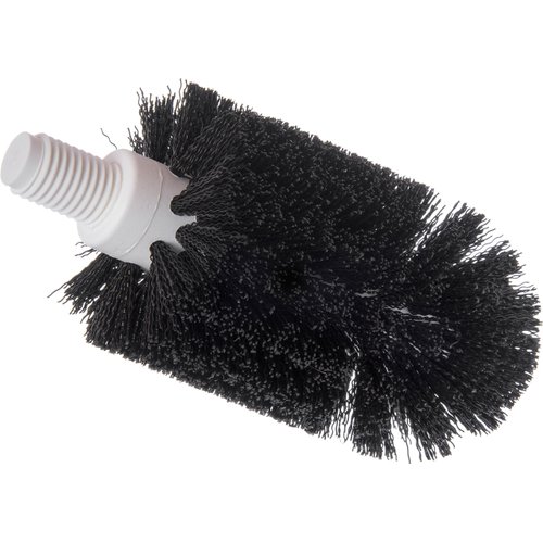 SPARTA 4014600 Plastic Floor Drain Brush, Drain Cleaning Brush With Female Thread For Drain Cleaning, 3 Inches, Black, (Pack of 6)