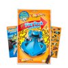 Hot Wheels Party Favors Pack ~ 6 Hot Wheels Play Packs Filled with Stickers, Coloring Books, Crayons, and Beach Kids Loot Bags (Hot Wheels Supplies)
