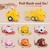 33 Pcs Mini Animal Pull Back Toy Cars for Boys Girls Kids Toddlers, Party Favors Teacher Classroom Treasure Box Prizes, Pinata Fillers, Goodie Bag Stuffers, Bulk Toys for Easter Valentine