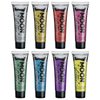Holographic Face & Body Glitter Gel by Moon Glitter - 0.40fl oz - Set of 8 colours - Glitter Face Paint