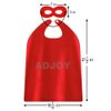 ADJOY Superhero Capes and Masks for Kids Birthday Party 7 Sets - DIY Dress Up Costumes - Bluk Pack (Mixed Color)
