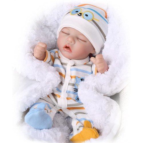 CARANOVO Reborn Baby Dolls - 12 Inch Realistic Sleeping Newborn Small Baby Doll for 3 + Year Old Kids