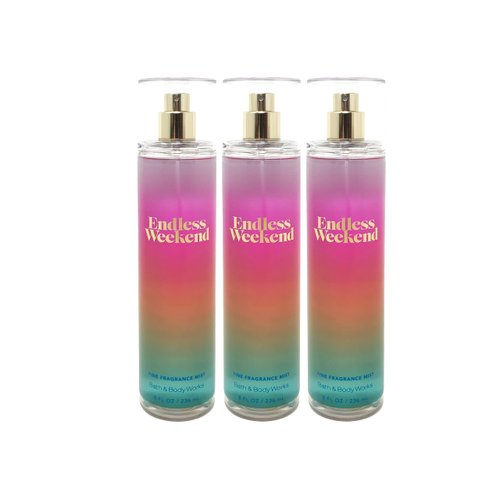 Bath ENDLESS WEEKEND Fine Fragrance Mist Trio Gift Set - Value Pack Lot of 3 - Full Size