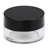50 Jars - Beauticom High-Graded 5 Grams/5 mL BPA Free Thick Clear Acrylic No Leak Plastic empty Containers with Black Lid for Cosmetic, Lip Balm, Beads, Creams, Lotion, Liquids, Sample, Travel