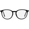 Kursan Non Prescription Clear Lens Fake Glasses for Women Men Retro Round Metal Frame Eyeglasses (Bright Black)