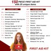 PYSANR Small First Aid Kit, 150 Piece with Foil Blanket, Scissors First Aid Bag for Emergency, Home, Camping, Travel, Sports, Office, Outdoor, Car, School
