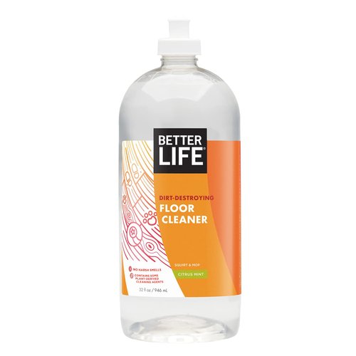 Better Life Floor Cleaner - Liquid Multipurpose Cleaner for Wood, Tile, Laminate, Vinyl, Bamboo - Hardwood Floor Cleaner for Mopping - Citrus Mint 32oz