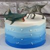 Gemini&Genius Megalodon Shark Toys Sea Monster Ocean Animal Shark Figurine Toy for Kids Birthday Gifts, Cake Topper, Collection and Swimming Pool, Barth, Beach Toys for Kids