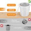 2Pack Tea Strainer, Stainless Steel Tea Infuser Basket Sitting in Mugs, Evmliy Tea Infusers for Loose Tea, Fine Mesh Tea Diffuser Long-Handled Tea Strainers Filters, Tea Steeper for Leaf (2Pack)
