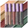 LUXAZA 5Pcs Christmas Liquid Eyeshadow Set,Shimmer & Metallic Glitter Eyeshadow,Highly Pigmented Long Lasting Liquid Shadow