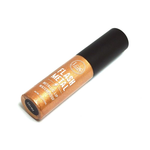 Jcat Beauty Makeup Pick 1 Color Flash Metal Metallic Matte Lip Paint + Free Zipper Bag (FM102 Bolts of Thunder)