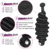 Loose Deep Wave Bundles 3 Loose Wave Bundles Human Hair 22 24 26 Inch 100% Unprocessed Brazilian Virgin Hair Bundles Weave Curly Human Hair Extensions Natural Color for Women