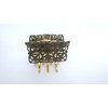 Generic Small/medium gold and bronze metal filigree hair claw clip jaw clip