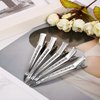 24 Pieces Duck Bill Hair Clips 3.5 Inches Duckbill Hair Clips Metal Alligator Curl Clips for Women Styling Sectioning Long Hair Sectioning Clips with Holes