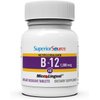 Superior Source No Shot Vitamin B12 Methylcobalamin 1000 mcg, Quick Dissolve MicroLingual Tablets, 60 Count, Active Form of B12, Supports Energy Production, Nervous System Support, Non-GMO