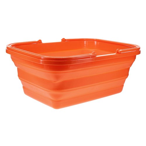 ust FlexWare Collapsible Sink 2.0 with 4.23 Gal Wash Basin for Washing Dishes and Person During Camping, Hiking and Home, Orange, One Size (20-12268)