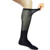 Yomandamor 4 Pairs Mens Over the Calf Compression/Diabetic Dress Socks with Seamless Toe Size 13-15