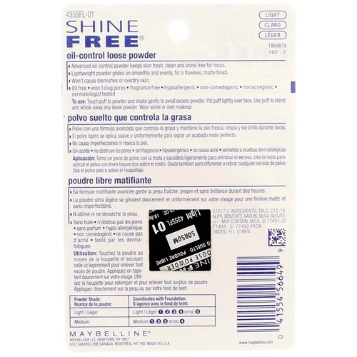 Maybelline Shine Free Loose Powder Light