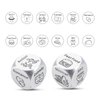 2Pcs Valentines Day Gifts Iron 6 Anniversary Iron Gifts 6 Year Iron Boyfriend Girlfriend Funny Gag Gifts Food Dice Anniversary Birthday Gifts for Him Her Men Couple Date Night Gifts