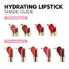 CARSLAN Moisturizing Creamy Lipstick, Long-lasting High Pigmented Lip Color, Smooth, Hydrating, Nude Red, 14