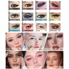 evpct 12Pcs Green Blue White Black Brown Purple Color Gel Glitter Eyeliner Pencils Set for Women Waterline Waterproof Smudge Proof lapiz de ojos delineador de ojos contra el agua Eye Liner Makeup 1