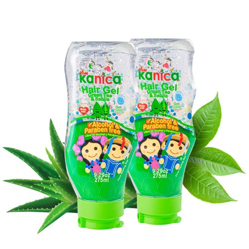 KANICA Gel Duo - Aloe Vera &amp; Green Tea Styling Gel - Hydrating, Firm Hold for All Hair Types - Al...