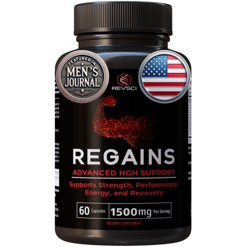 HGH Supplements for Men & Women - Regains Natural Anabolic Muscle Growth Building GH & Human Growth Hormone for Men, Muscle Builder for Men, Muscle Recovery Post Workout Supplement, 60 Protein Pills