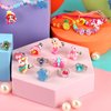 HAJUS Kids Jewelry for Girls, 28 Pcs Unicorn Toys for Girls Age 4-6, Girl Toys Play Rings Necklaces Bracelets, Costume Jewelry for Girls, Princess Party Birthday Christmas Gifts for 2 3 4 5 6