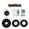 L-faster Bicycle Spoke Chain Wheel Bike Rear Wheel 32T Sprocket for Our Left Drive Motor Kit 16T Freewheel with Adapter for Motor MY1016Z (kit 1)