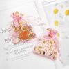 SumDirect 100Pcs 3.5x4.7 inch Sheer Pink Drawstring Heart Organza Favor Gift Bags Wedding Party Christmas Jewelry Pouches