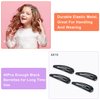 40Pcs Silicone Coated Hair Barrettes for Women, Non-Slip Metal Hair Clip Barrettes, Drop Oil Protection Snap Hair Clips for Kids, Teens, Girls(Black)