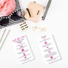 Lash Lift + Tint Aftercare Instruction Cards | 50 Pack | 2 x 3.5” inches Business Card Size | Eyelash Lift and Tint Kit at Home DIY aftercare Supplies | White with Pink Icon Design