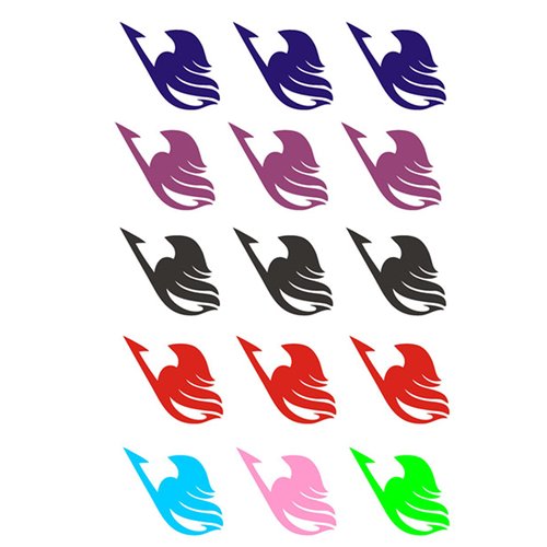 AwwwCos Fairy Tail Lucy Heartfilia Natsu Dragneel Halloween Cosplay Temporary Tattoos Tattooing Body Stickers for Costumes 5CM
