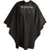 The Rich Barber 360 Barber Cape - Lightweight Professional Hair Cutting Apron - Water Resistant Cloth Haircut Gown - Universal Fit For All Neck Sizes (Black)